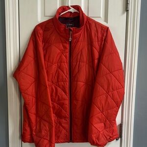 L.L. Bean Vibrant Orange Quilted Jacket